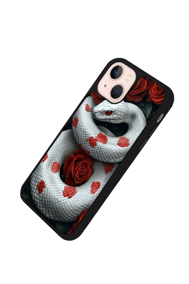 iPhone 15 Uyumlu Yılan Tasarımlı Glossy Premium Kılıf