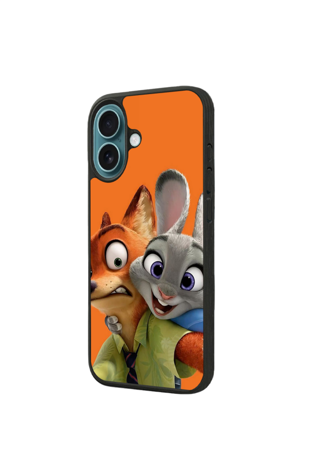 iPhone 16 Plus Uyumlu Zootropolis Tasarımlı Glossy Premium Kılıf