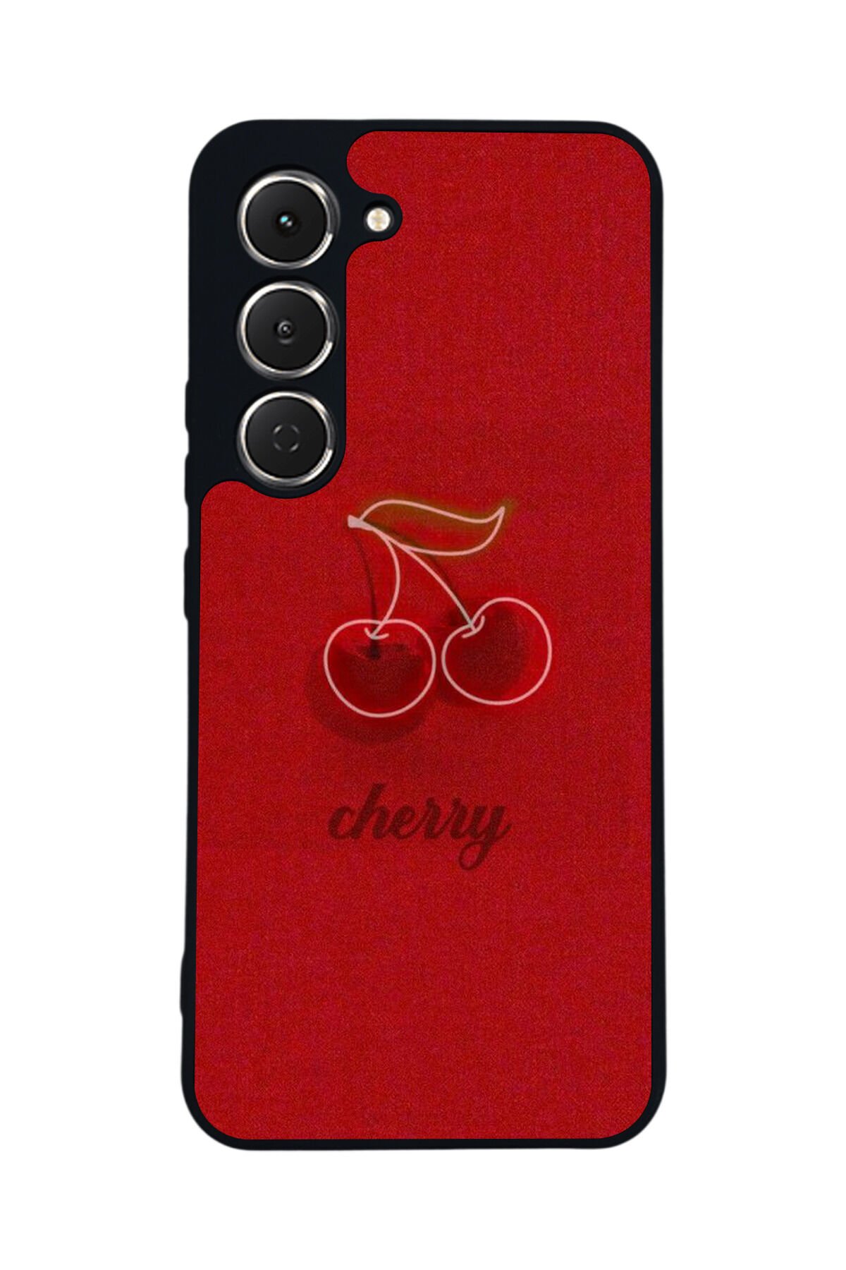 Tecno Spark 40 Pro Uyumlu Kiraz Tasarımlı Glossy Premium Kılıf
