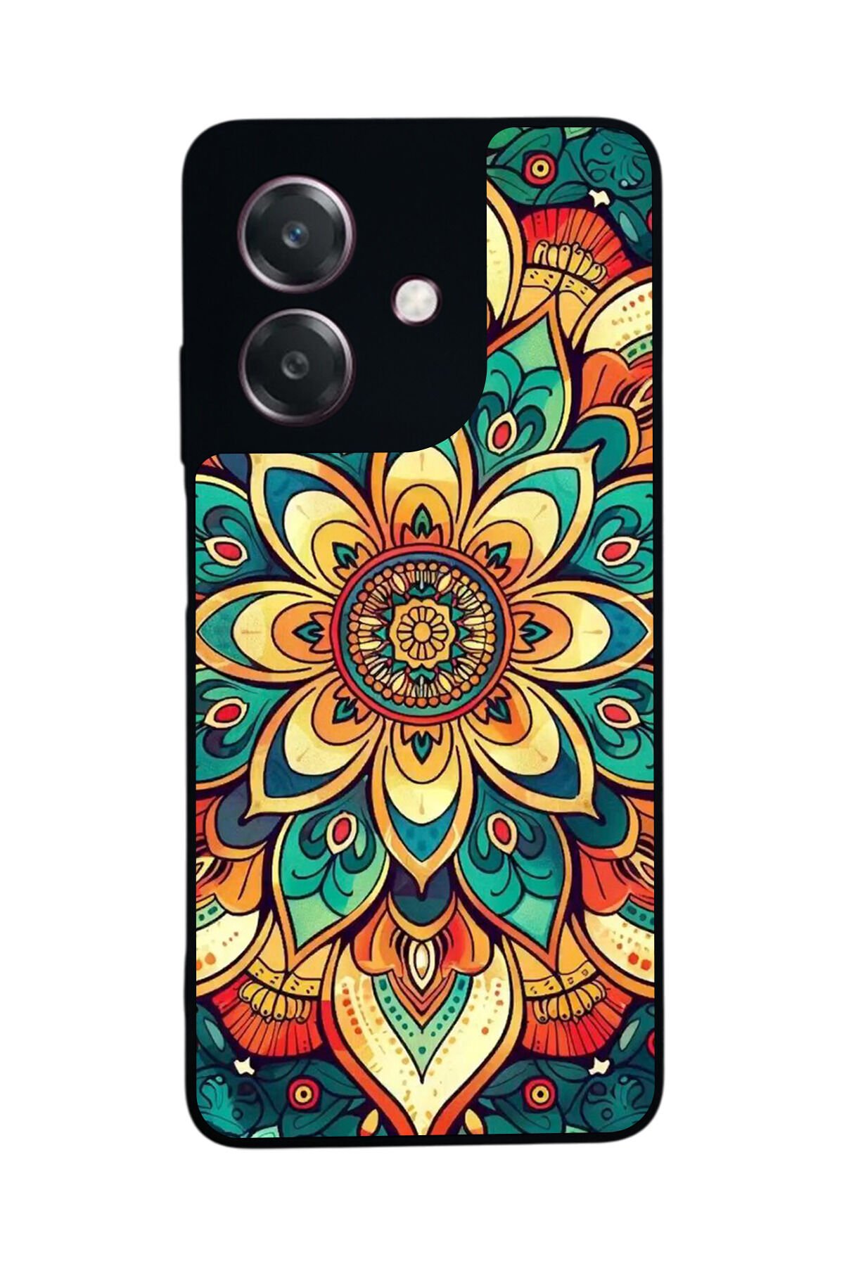 Oppo A3 5G Uyumlu Mandala Tasarımlı Glossy Premium Kılıf