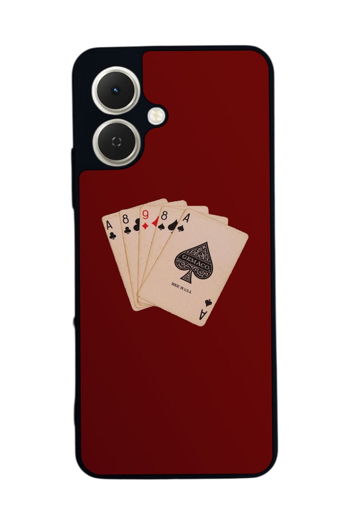 Tecno Spark GO 2 Uyumlu Kart Tasarımlı Glossy Premium Kılıf