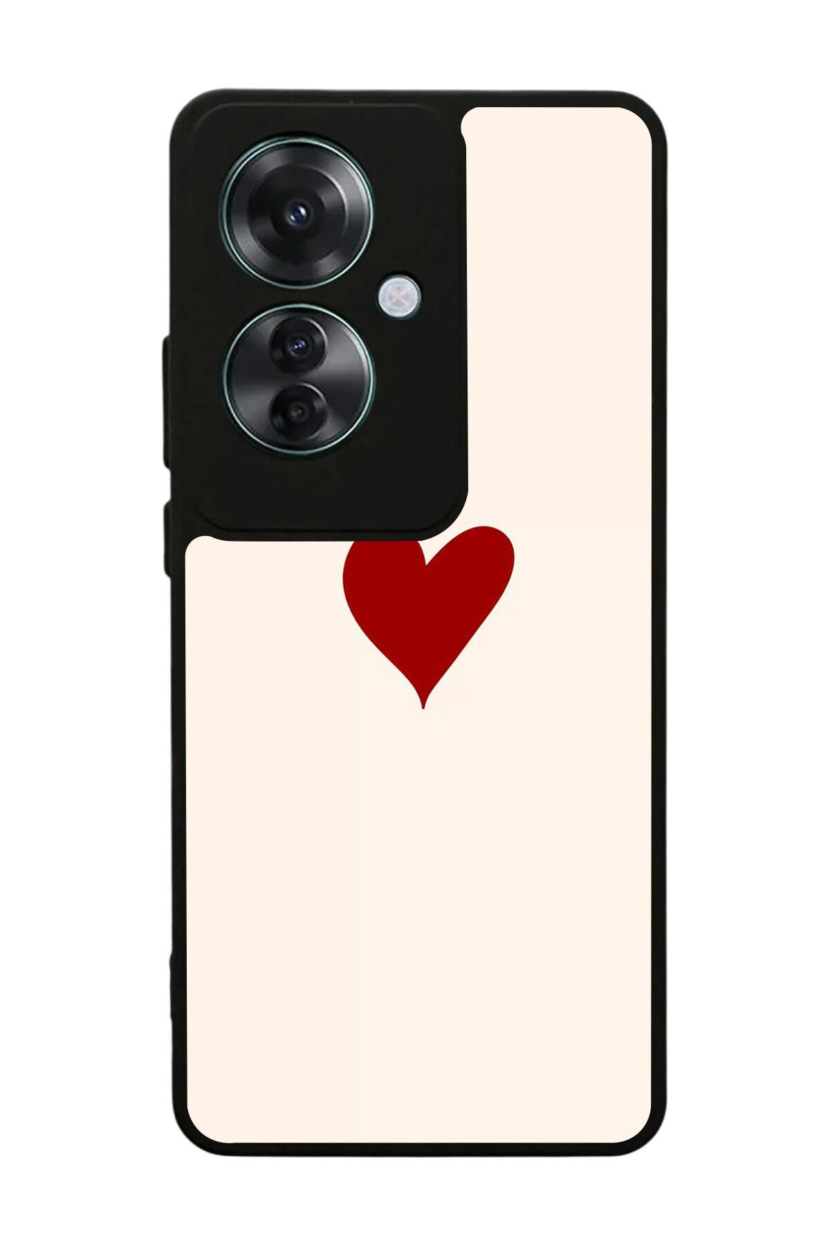 Oppo Reno 11F Uyumlu Kalp Love Tasarımlı Glossy Premium Kılıf