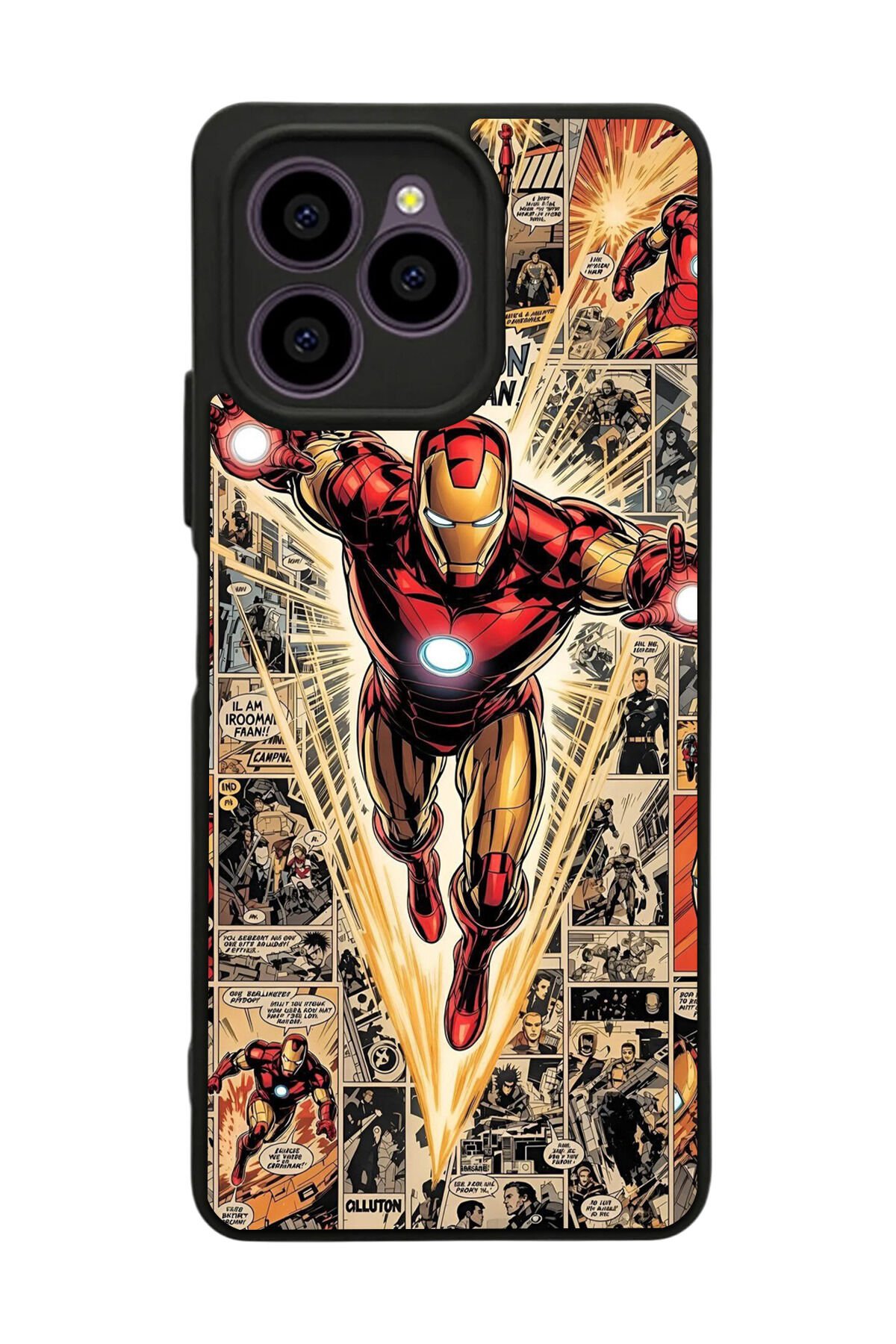 Omix X6 Uyumlu Iron Man ( Demir Adam ) Tasarımlı Glossy Premium Kılıf