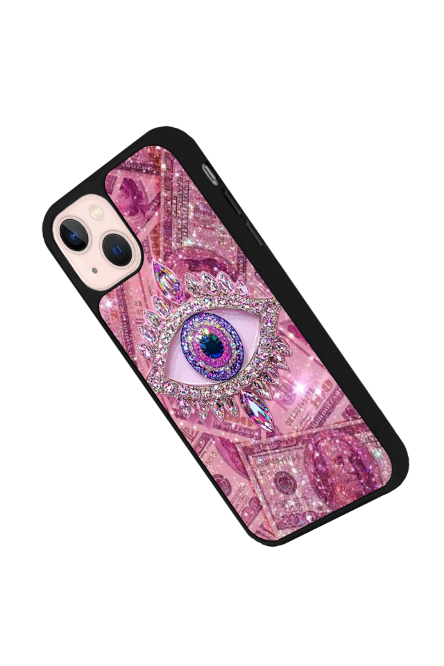 iPhone 15 Uyumlu Göz Tasarımlı Glossy Premium Kılıf