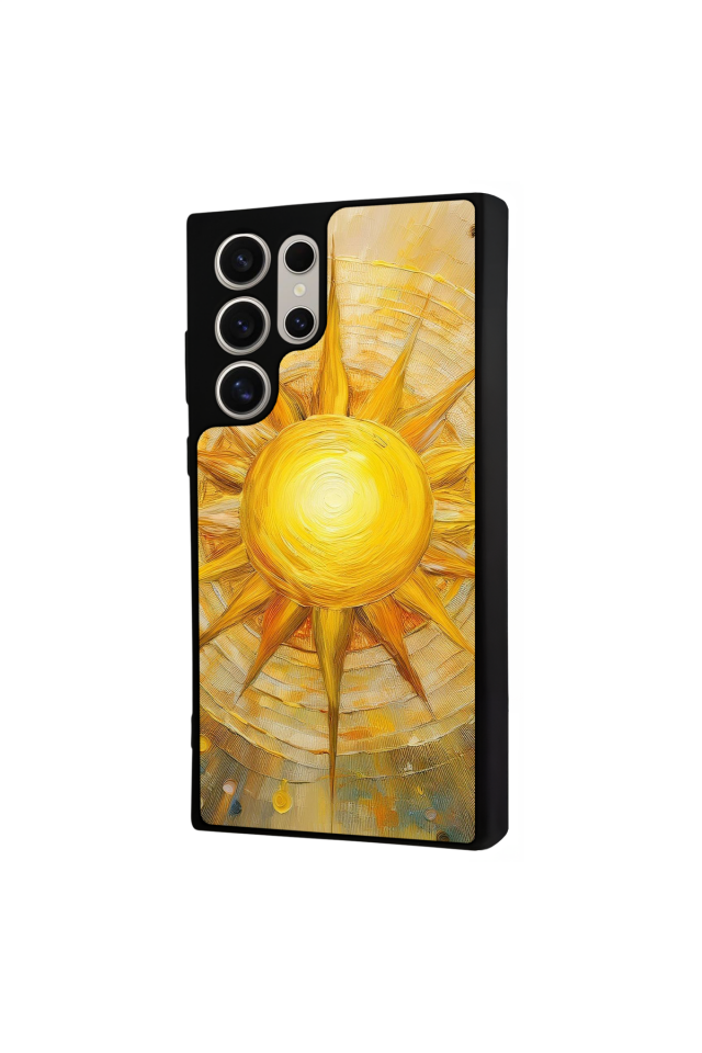 Samsung Galaxy S24 Ultra Uyumlu Güneş Tasarımlı Glossy Premium Kılıf