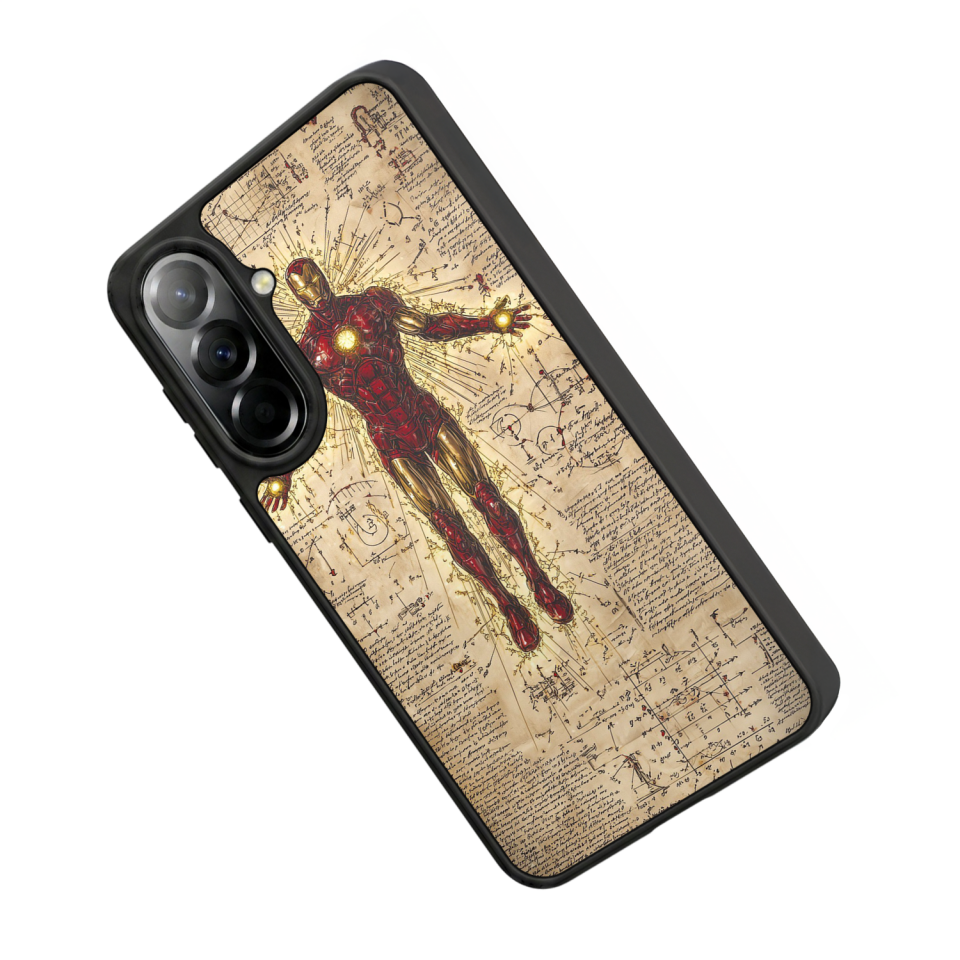 Samsung Galaxy A37 Uyumlu  Iron Man ( Demir Adam ) Tasarımlı Glossy Premium Kılıf