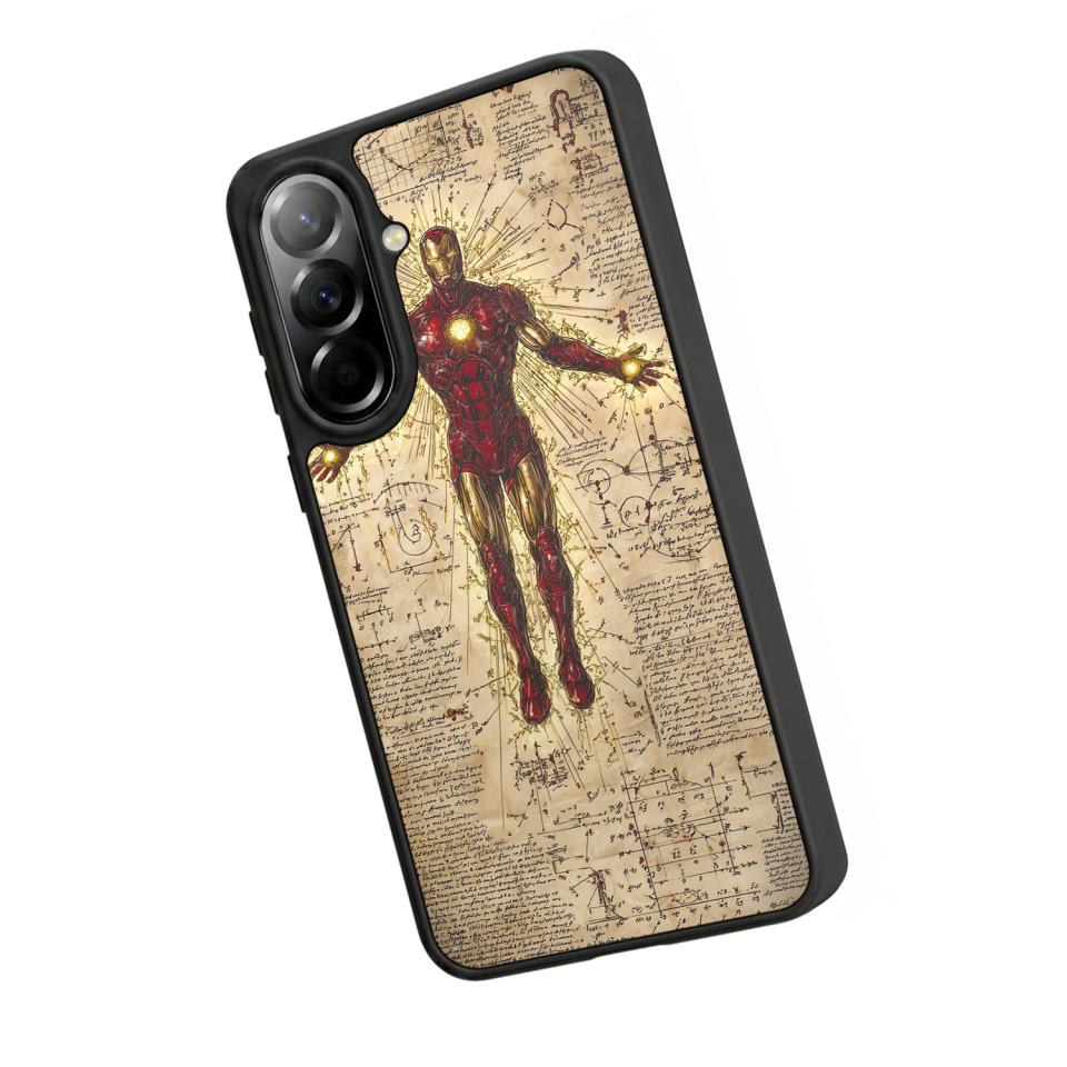 Samsung Galaxy A37 Uyumlu  Iron Man ( Demir Adam ) Tasarımlı Glossy Premium Kılıf