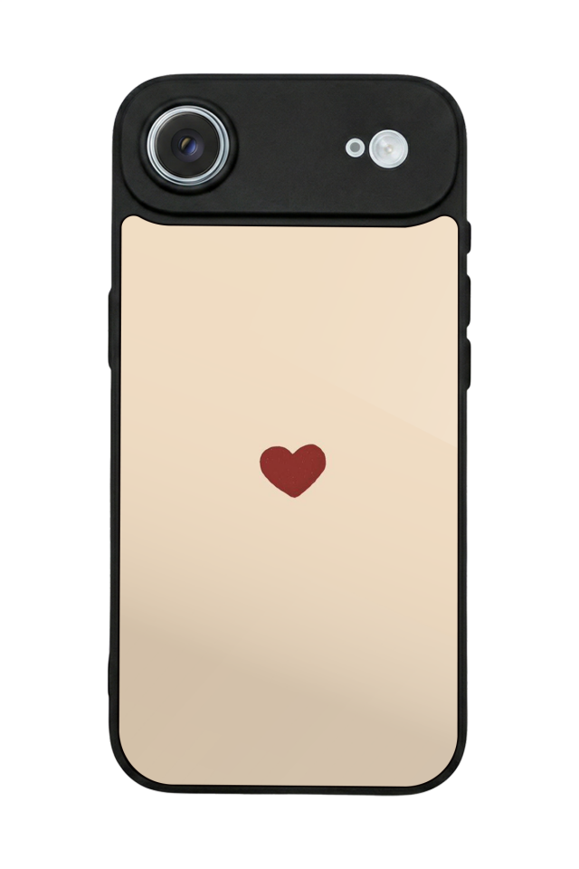 iPhone 17 Air Uyumlu Kalp Love Tasarımlı Glossy Premium Kılıf