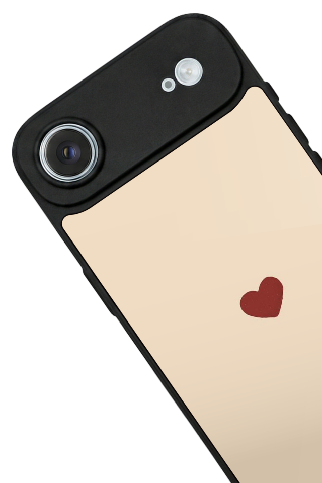 iPhone 17 Air Uyumlu Kalp Love Tasarımlı Glossy Premium Kılıf
