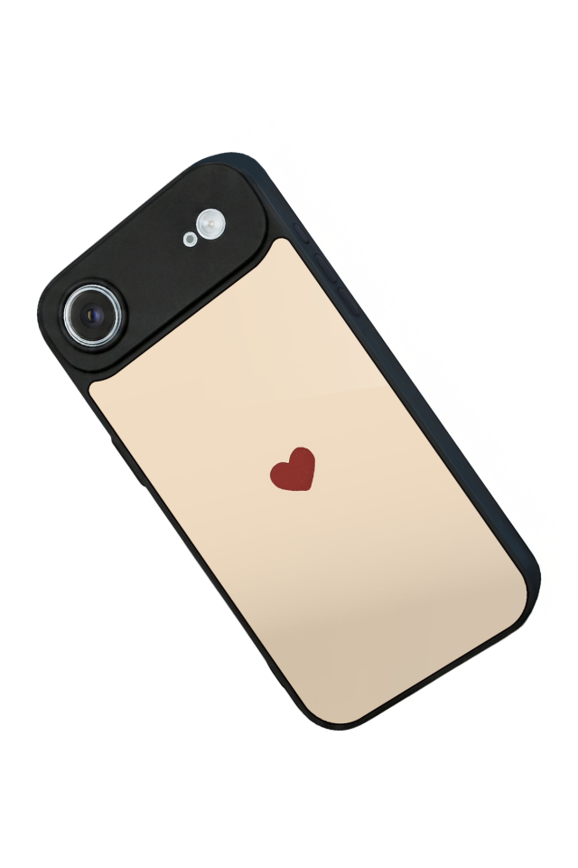 iPhone 17 Air Uyumlu Kalp Love Tasarımlı Glossy Premium Kılıf