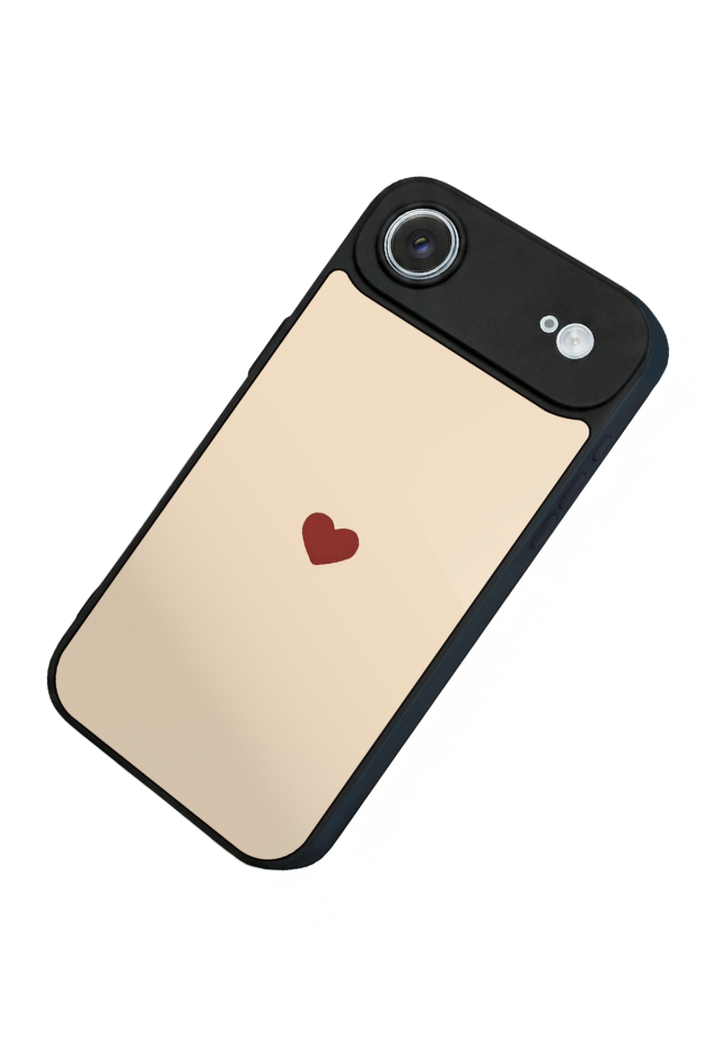 iPhone 17 Air Uyumlu Kalp Love Tasarımlı Glossy Premium Kılıf