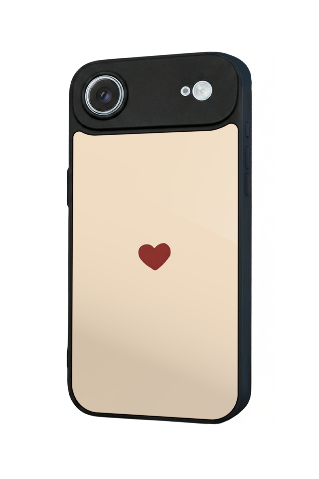 iPhone 17 Air Uyumlu Kalp Love Tasarımlı Glossy Premium Kılıf