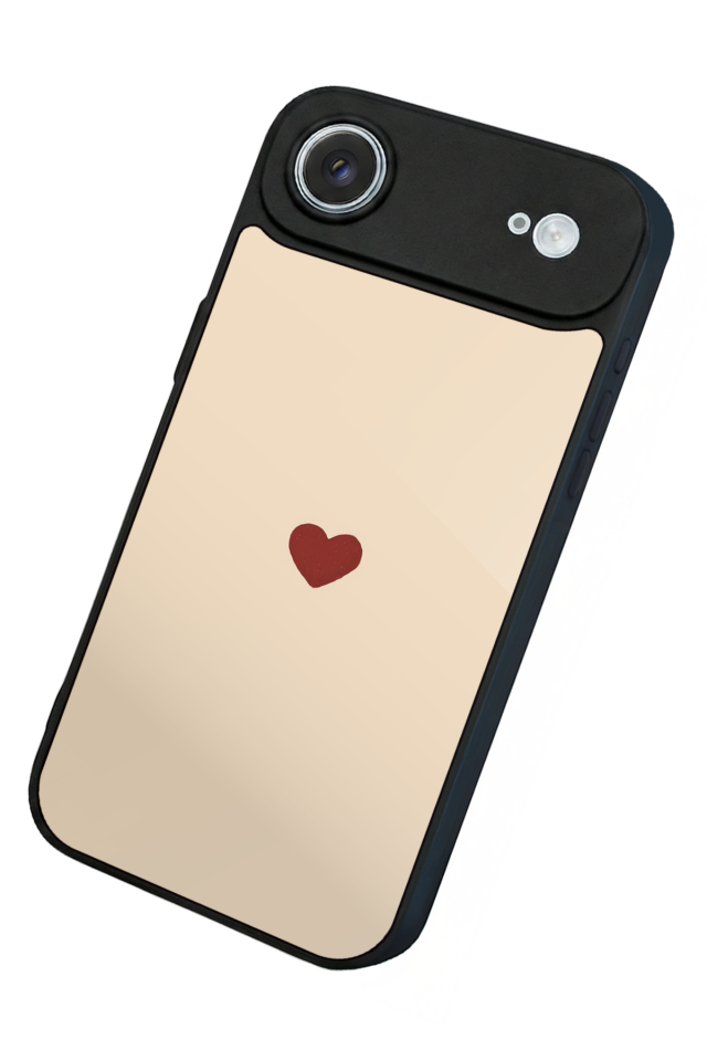 iPhone 17 Air Uyumlu Kalp Love Tasarımlı Glossy Premium Kılıf