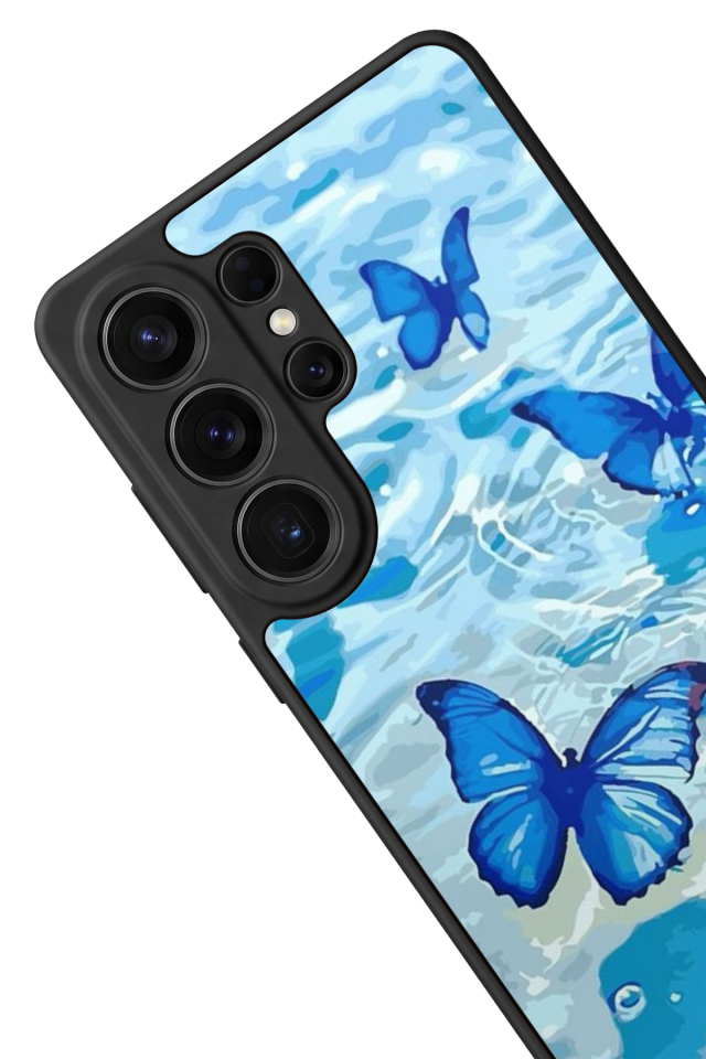 Samsung Galaxy S26 Ultra Uyumlu Kelebek Tasarımlı Glossy Premium Kılıf