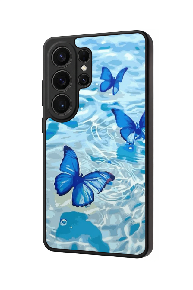 Samsung Galaxy S26 Ultra Uyumlu Kelebek Tasarımlı Glossy Premium Kılıf