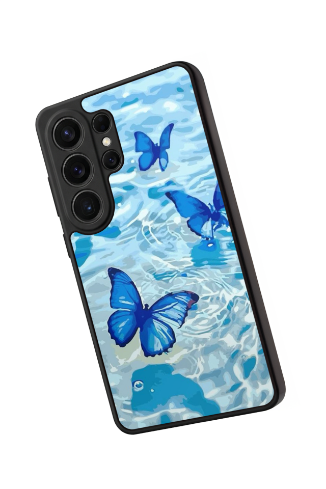 Samsung Galaxy S26 Ultra Uyumlu Kelebek Tasarımlı Glossy Premium Kılıf