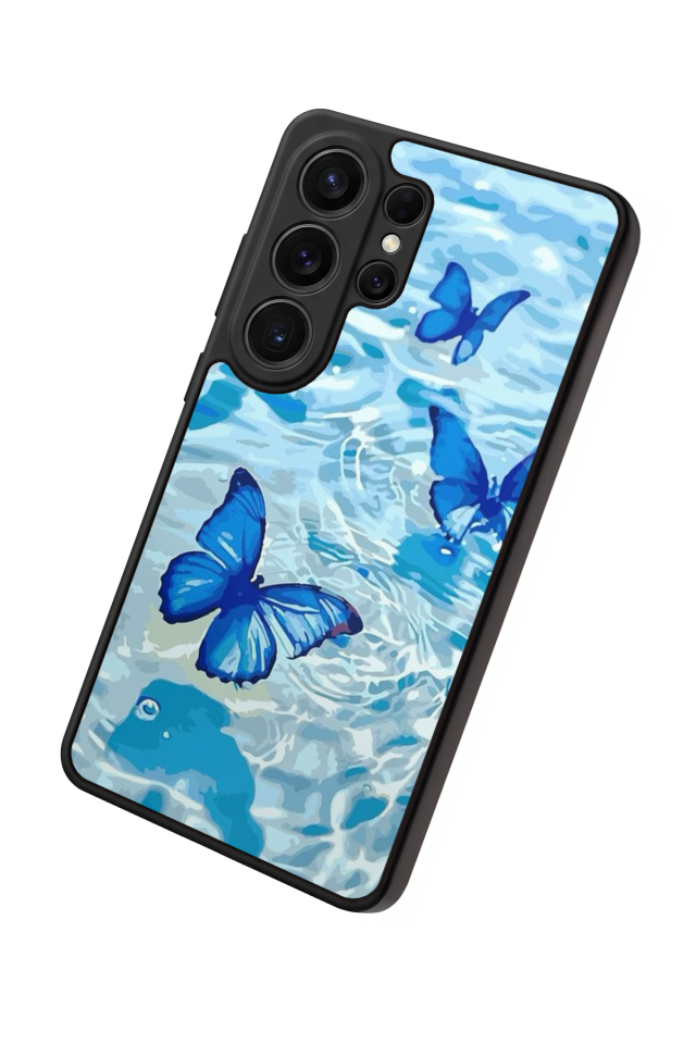 Samsung Galaxy S26 Ultra Uyumlu Kelebek Tasarımlı Glossy Premium Kılıf