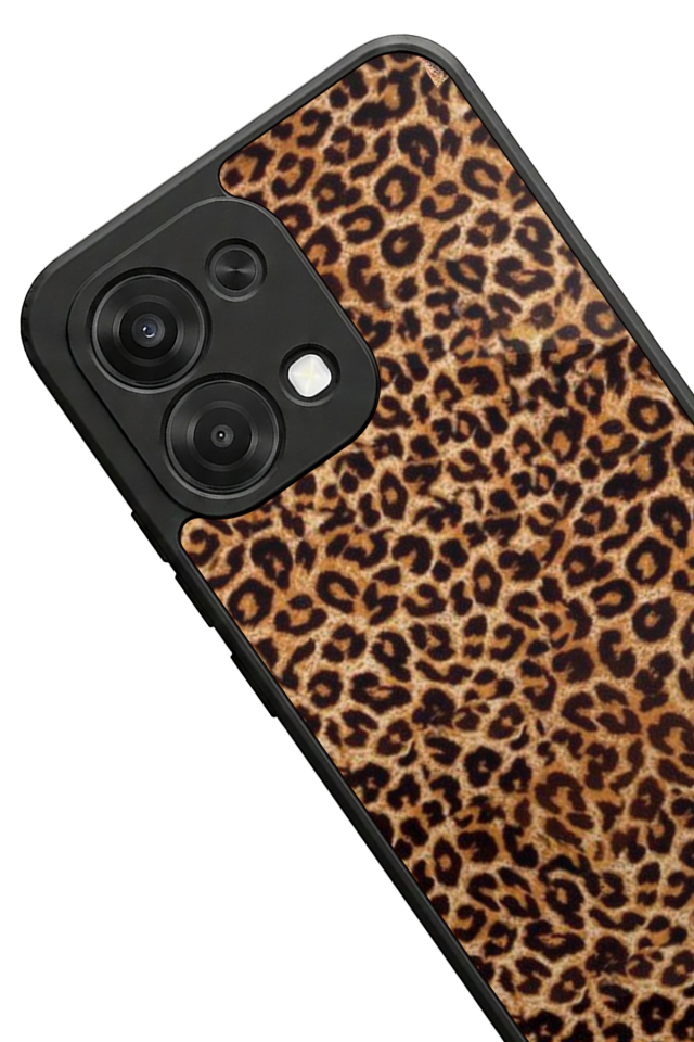 Oppo A6 Pro Uyumlu Leopar Tasarımlı Glossy Premium Kılıf
