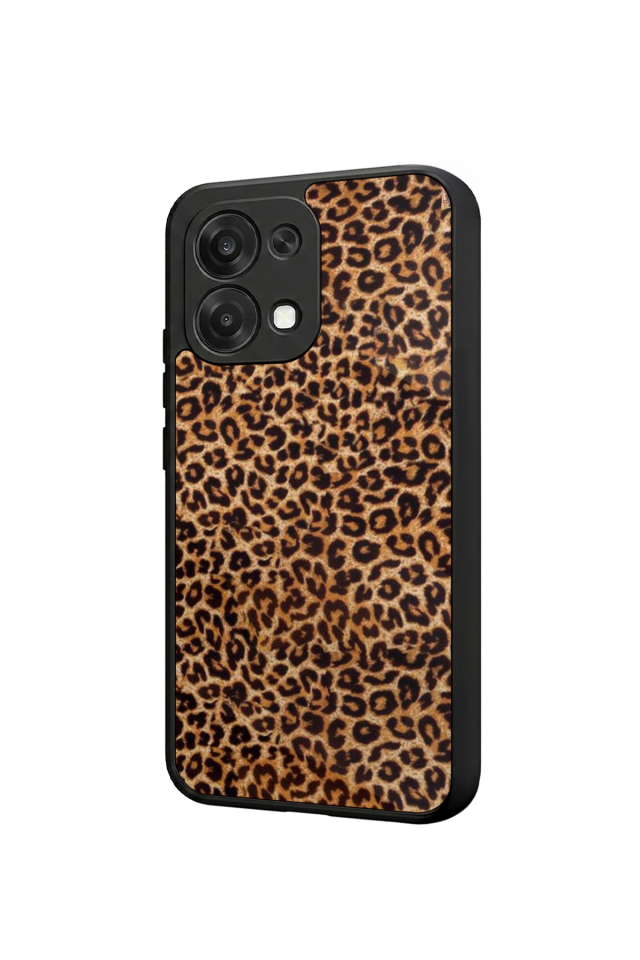 Oppo A6 Pro Uyumlu Leopar Tasarımlı Glossy Premium Kılıf