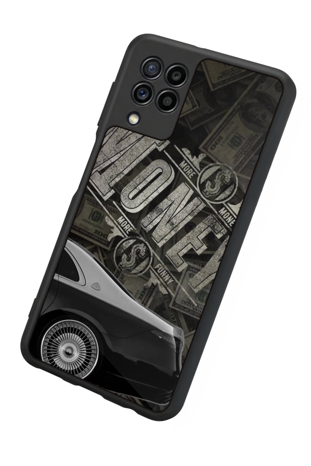 Samsung Galaxy M32 Uyumlu Money Para Tasarımlı Glossy Premium Kılıf