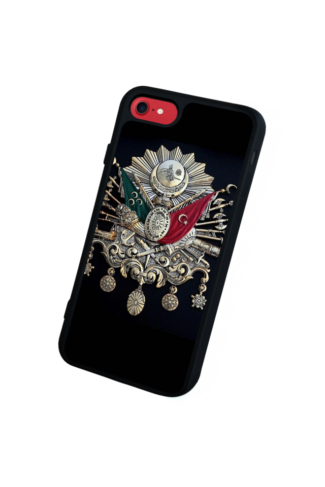 iPhone SE Uyumlu Osmanli Tugrasi Tasarımlı Glossy Premium Kılıf