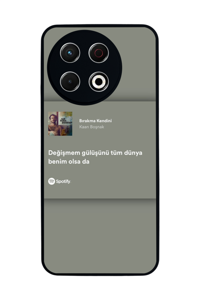 Tecno Spark 30 Pro Uyumlu Sarki Sozleri Tasarımlı Glossy Premium Kılıf