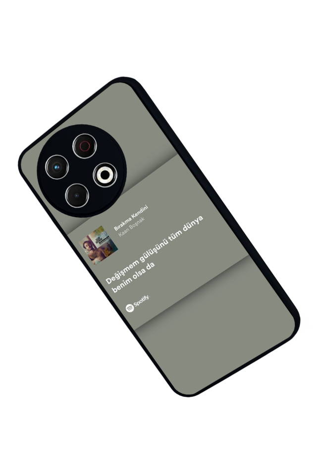 Tecno Spark 30 Pro Uyumlu Sarki Sozleri Tasarımlı Glossy Premium Kılıf