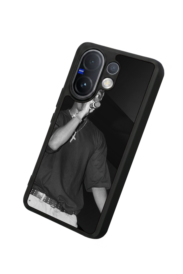 Vivo V60 Uyumlu Tupac Tasarımlı Glossy Premium Kılıf