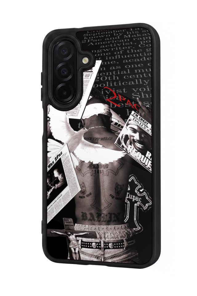 Samsung Galaxy A56 Uyumlu Tupac Tasarımlı Glossy Premium Kılıf