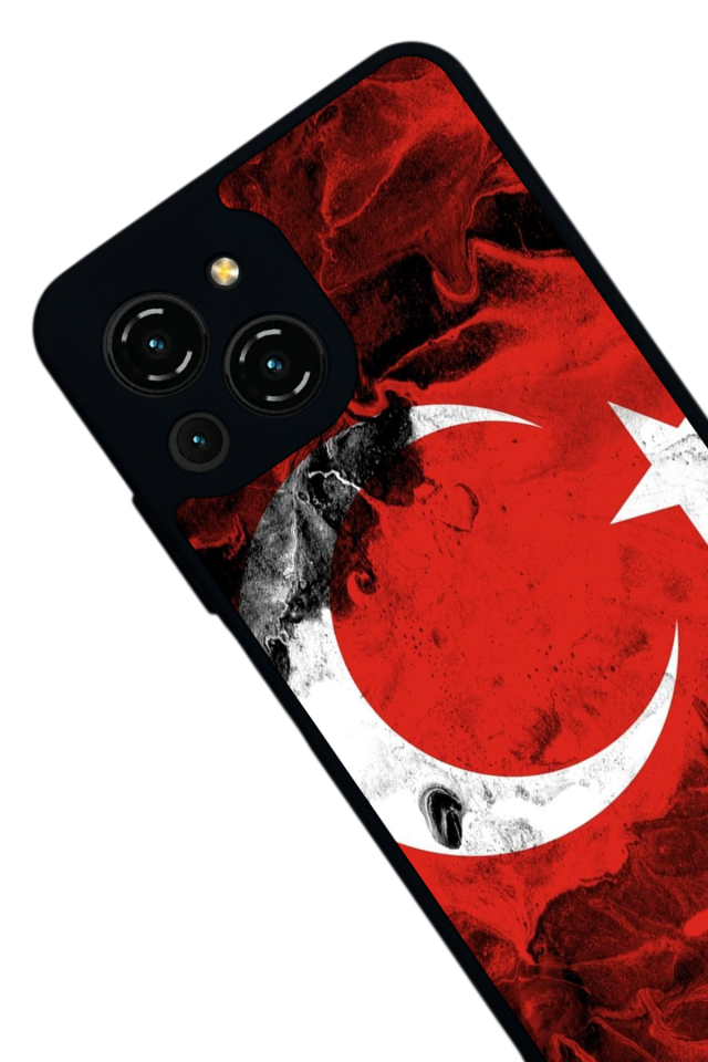 Reeder S23 Pro Max Uyumlu TurkBayragi Tasarımlı Glossy Premium Kılıf