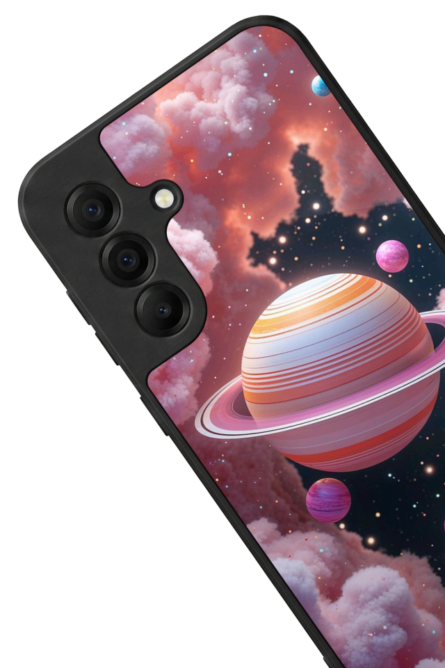 Samsung Galaxy A17 Uyumlu Uzay Tasarımlı Glossy Premium Kılıf