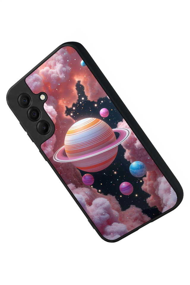 Samsung Galaxy A17 Uyumlu Uzay Tasarımlı Glossy Premium Kılıf