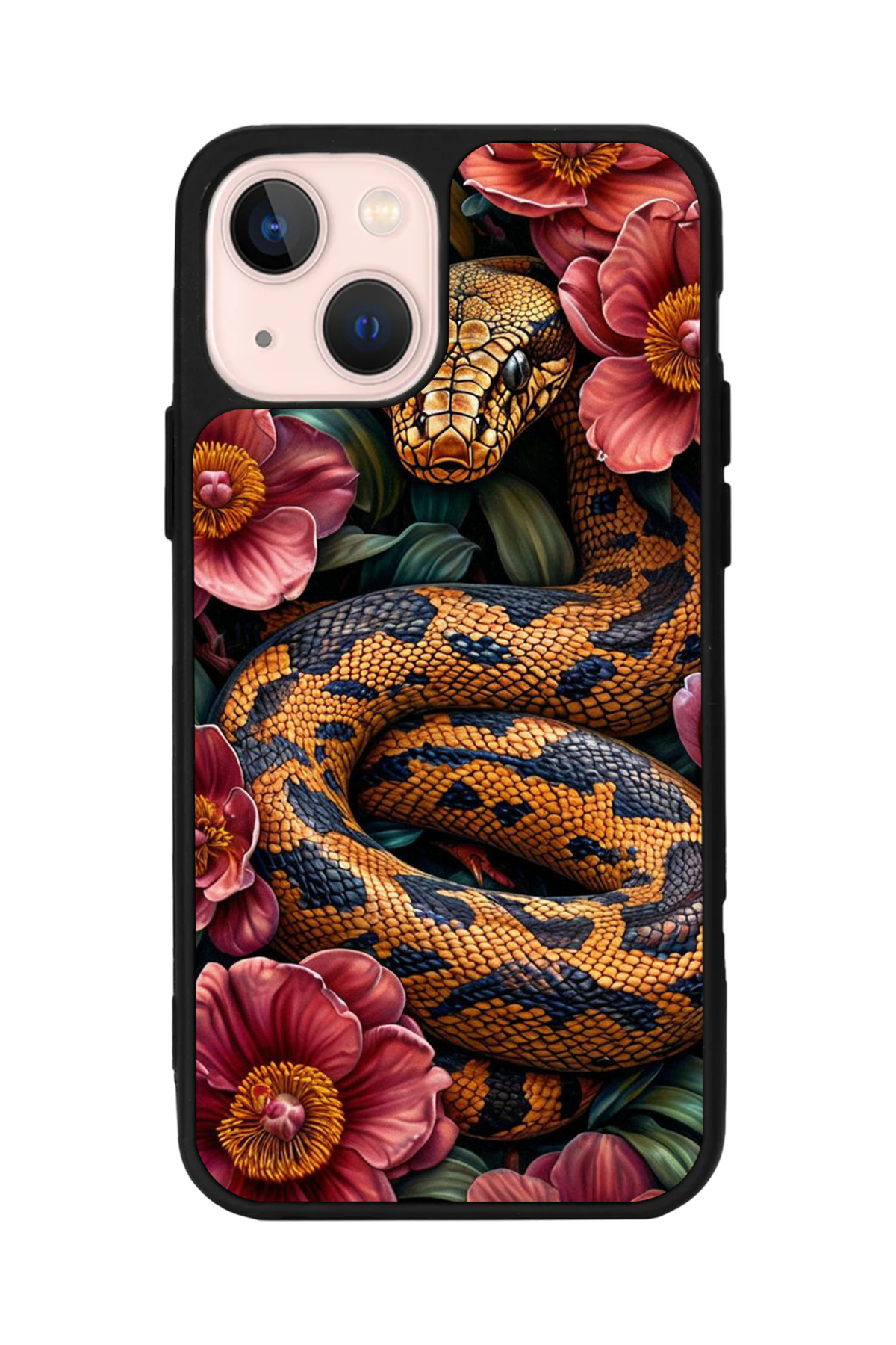 iPhone 15 Uyumlu Yılan Tasarımlı Glossy Premium Kılıf