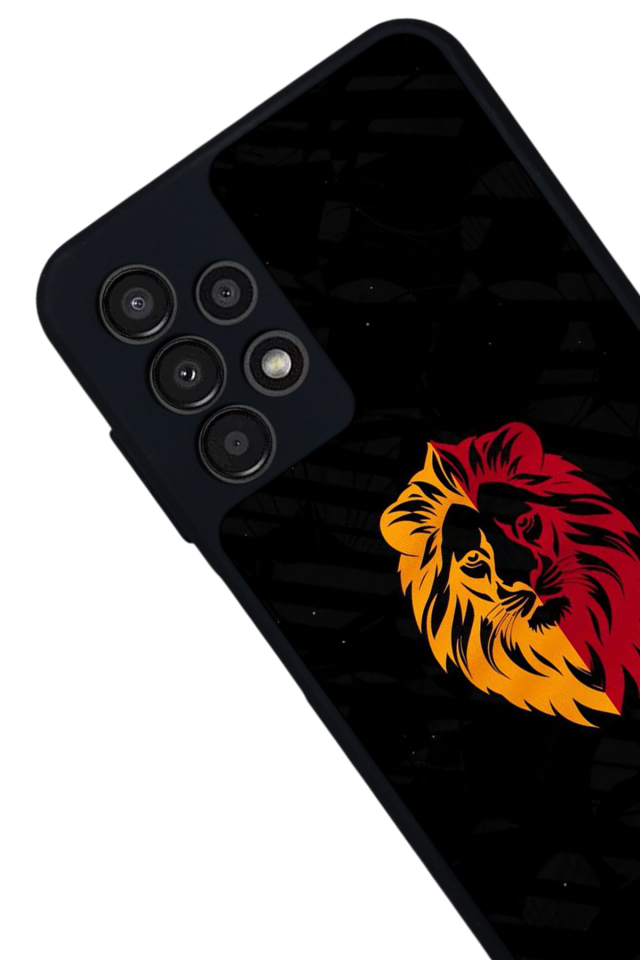 Samsung Galaxy A23 Uyumlu Aslan Tasarımlı Glossy Premium Kılıf