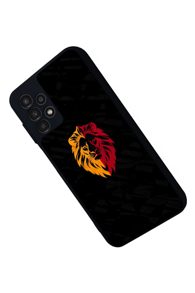 Samsung Galaxy A23 Uyumlu Aslan Tasarımlı Glossy Premium Kılıf