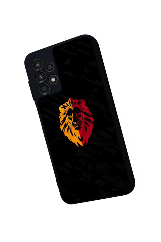 Samsung Galaxy A23 Uyumlu Aslan Tasarımlı Glossy Premium Kılıf