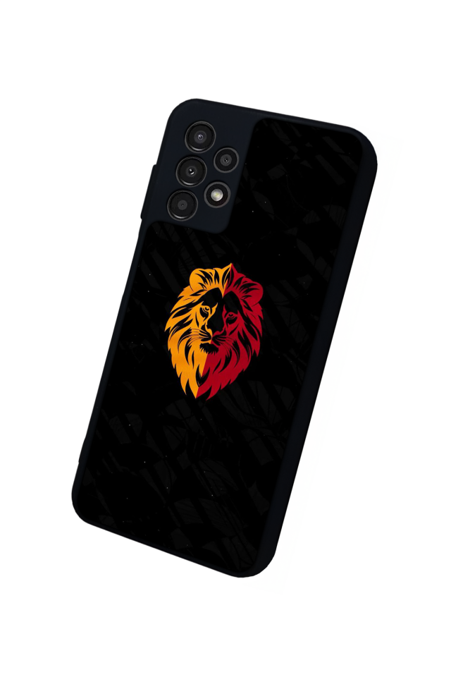 Samsung Galaxy A23 Uyumlu Aslan Tasarımlı Glossy Premium Kılıf