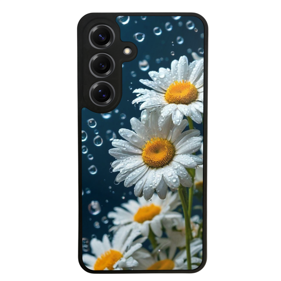 Samsung Galaxy S25 Uyumlu Cicek Tasarımlı Glossy Premium Kılıf