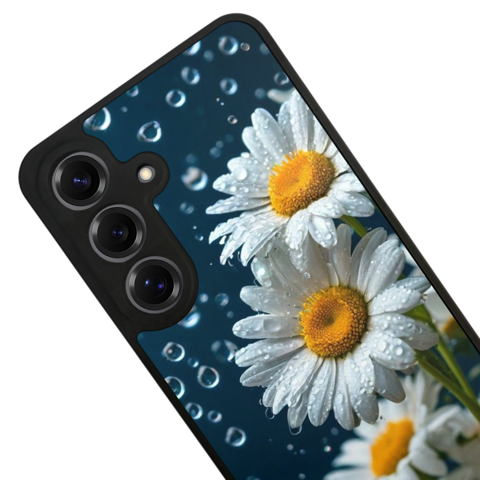 Samsung Galaxy S25 Uyumlu Cicek Tasarımlı Glossy Premium Kılıf