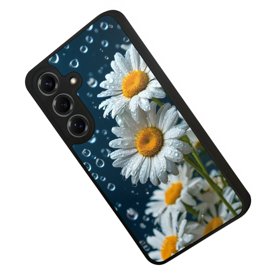 Samsung Galaxy S25 Uyumlu Cicek Tasarımlı Glossy Premium Kılıf