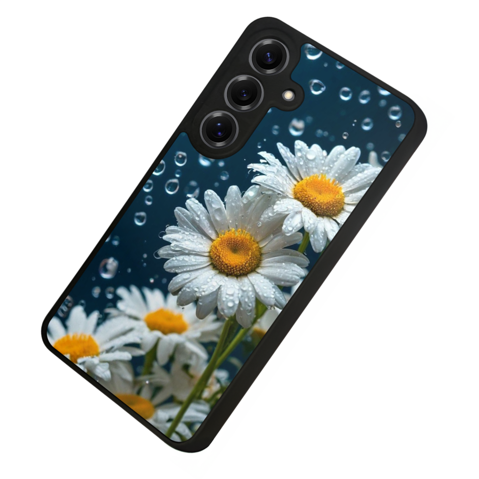 Samsung Galaxy S25 Uyumlu Cicek Tasarımlı Glossy Premium Kılıf