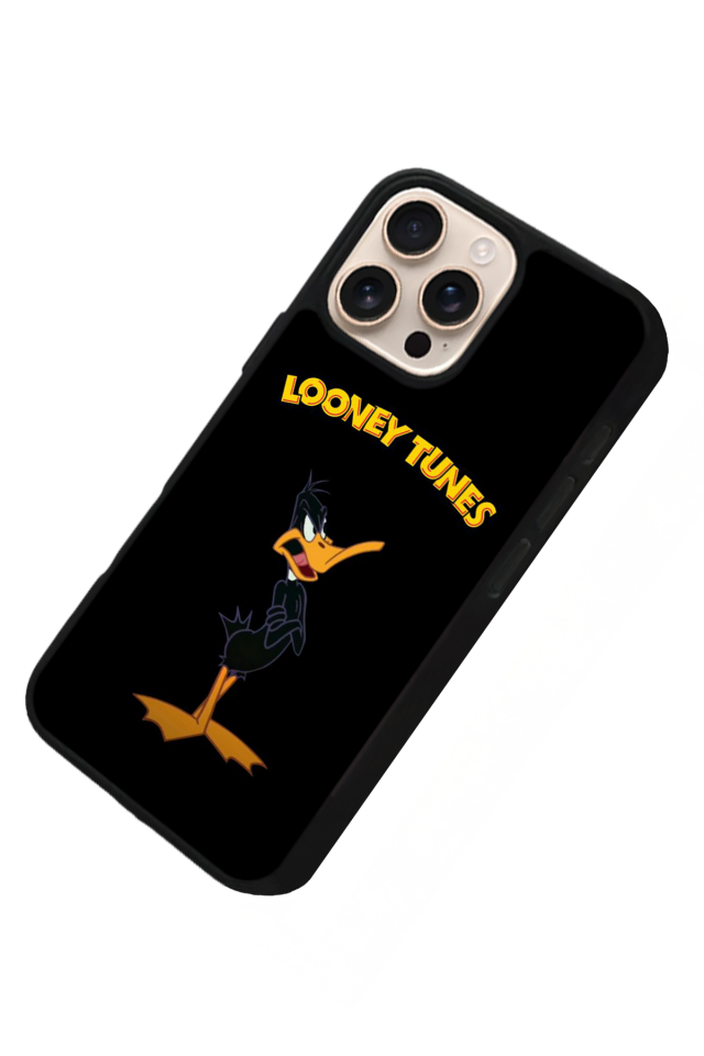 iPhone 16 Pro Uyumlu Daffy duck Tasarımlı Glossy Premium Kılıf
