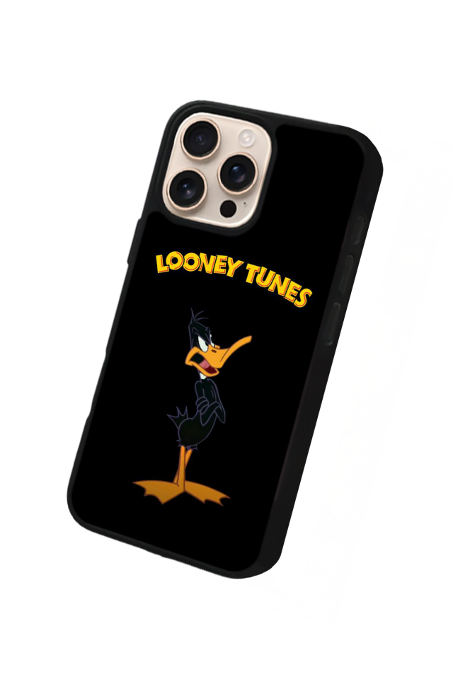 iPhone 16 Pro Uyumlu Daffy duck Tasarımlı Glossy Premium Kılıf