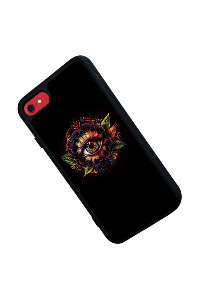 iPhone SE Uyumlu Göz Tasarımlı Glossy Premium Kılıf