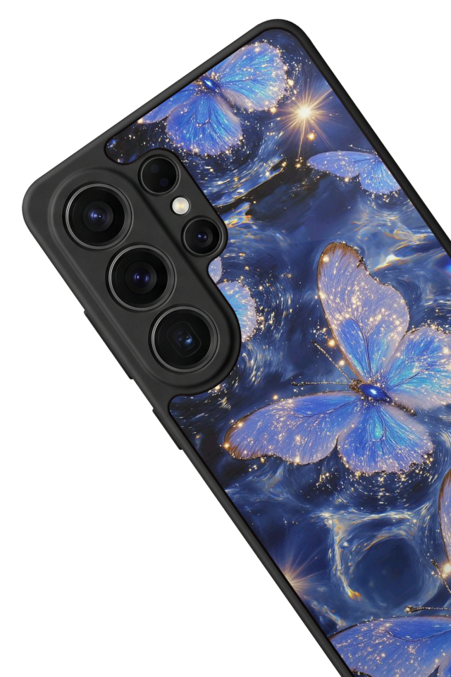 Samsung Galaxy S26 Ultra Uyumlu Kelebek Tasarımlı Glossy Premium Kılıf