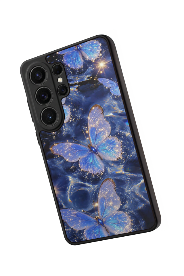 Samsung Galaxy S26 Ultra Uyumlu Kelebek Tasarımlı Glossy Premium Kılıf