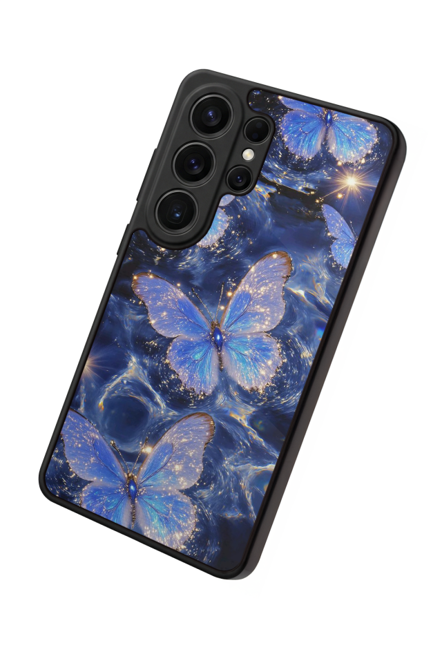 Samsung Galaxy S26 Ultra Uyumlu Kelebek Tasarımlı Glossy Premium Kılıf