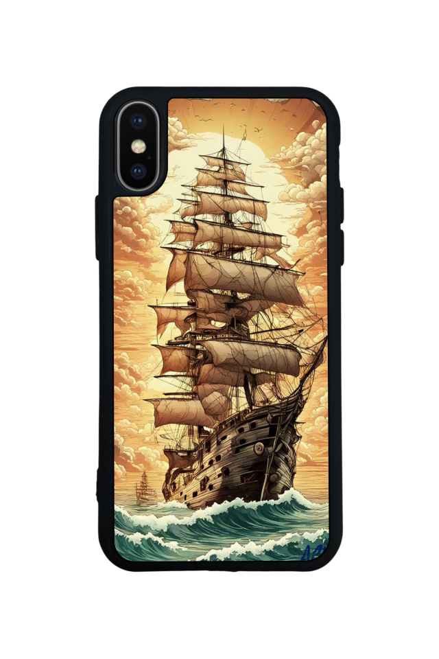 iPhone XS Max Uyumlu Korsan Tasarımlı Glossy Premium Kılıf
