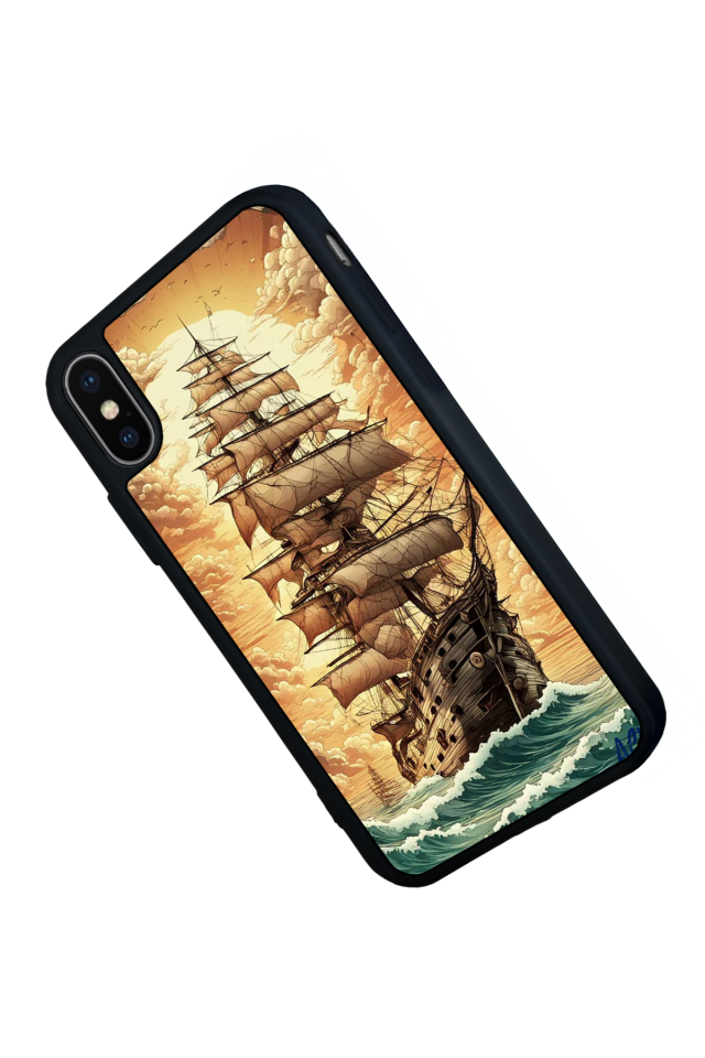 iPhone XS Max Uyumlu Korsan Tasarımlı Glossy Premium Kılıf
