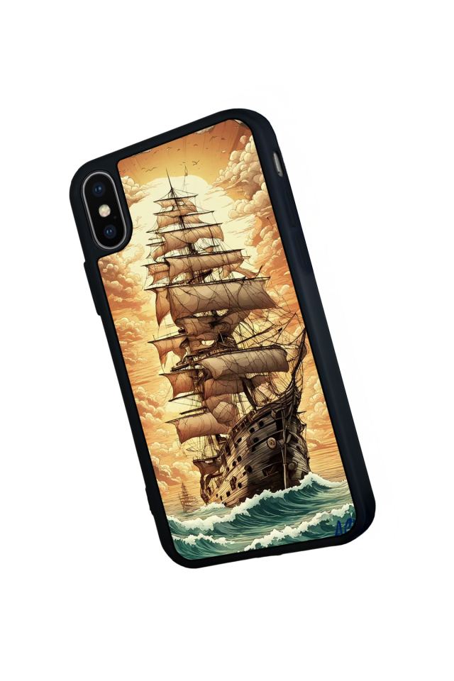 iPhone XS Max Uyumlu Korsan Tasarımlı Glossy Premium Kılıf